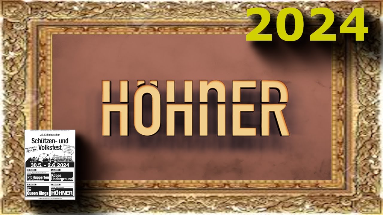 Konzert der Höhner | Teil 2 | 39. Schlebuscher Schützen- und Volksfest | 2.06.2024 | Leverkusen