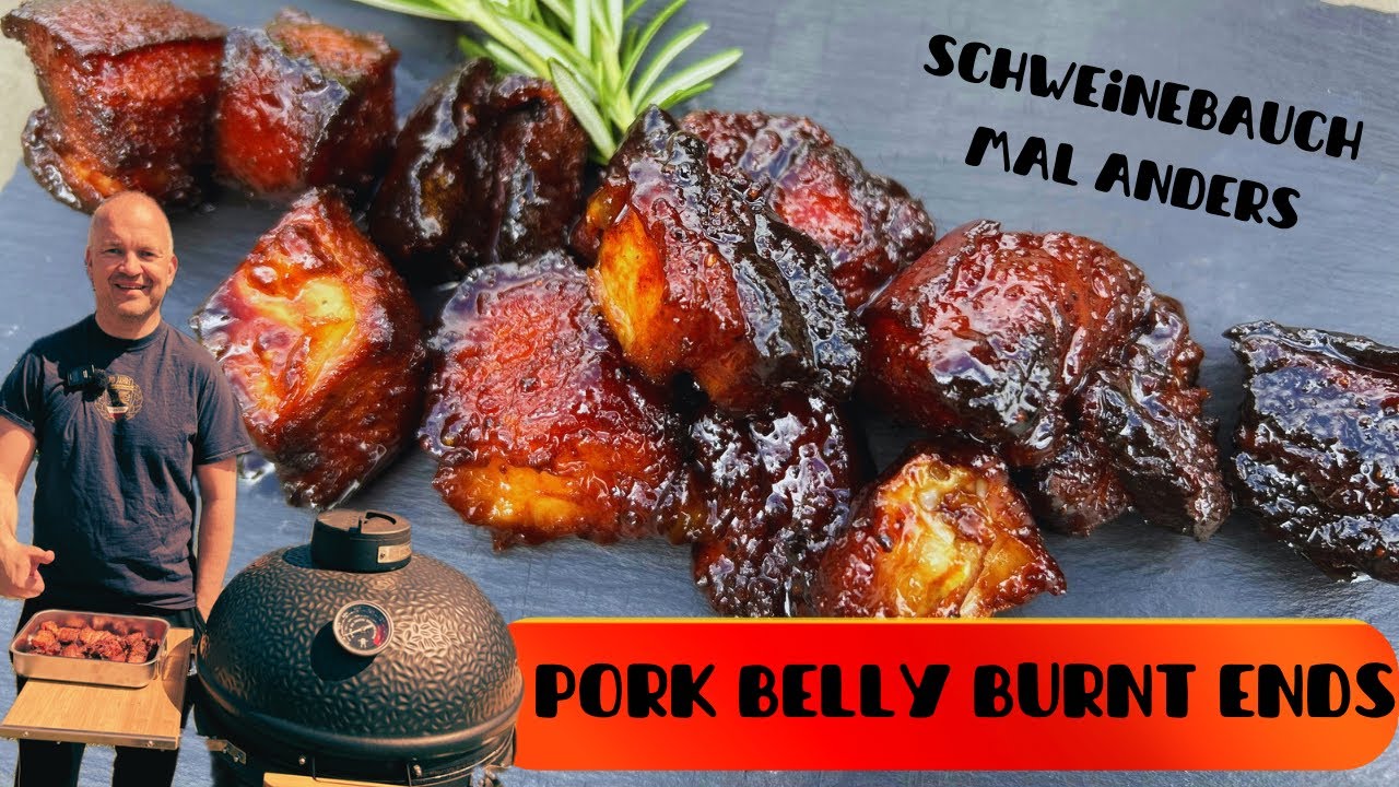 Schweinebauch Pralinen - Pork Belly Burnt Ends auf dem Kamado Grill | Monolith Classic 2.0