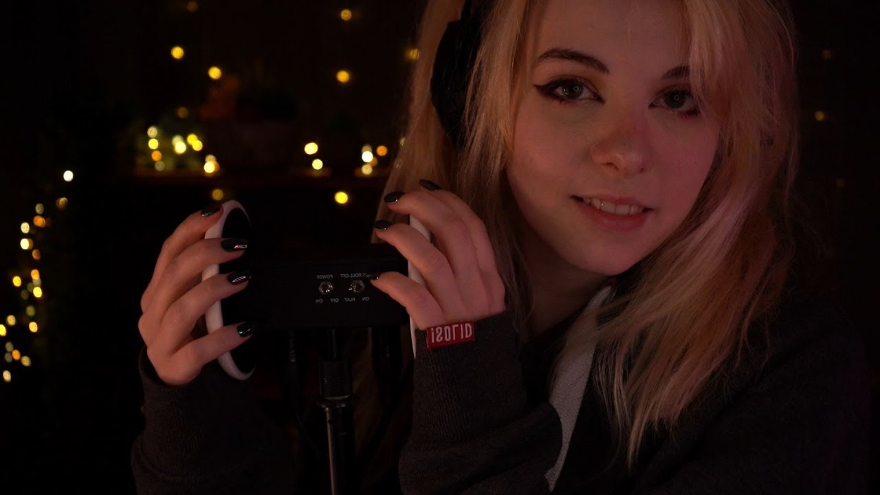 ASMR | sensitive relaxing dry ear massage - whispering, positive affirmations