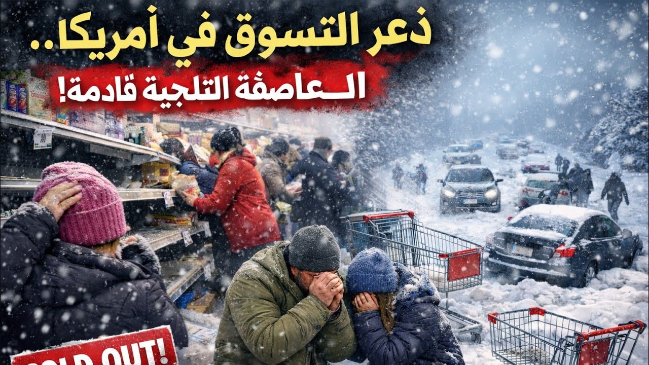 هلع التسوق قبل العاصفة الثلجية في دايتون