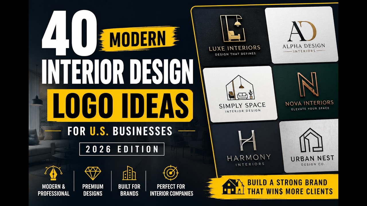 40+ Logo Design Ideas For Interior Company - By UnitMask
