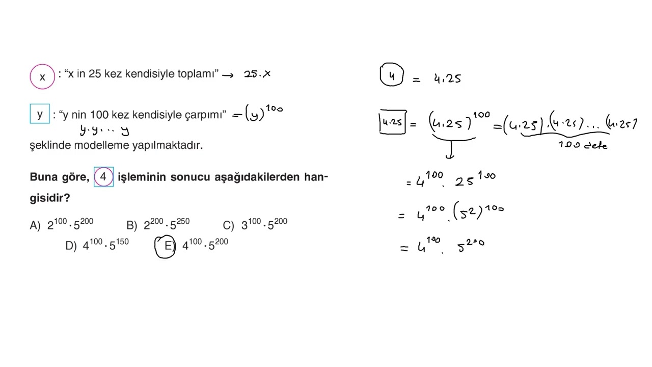 Üslü Sayılar Test 2