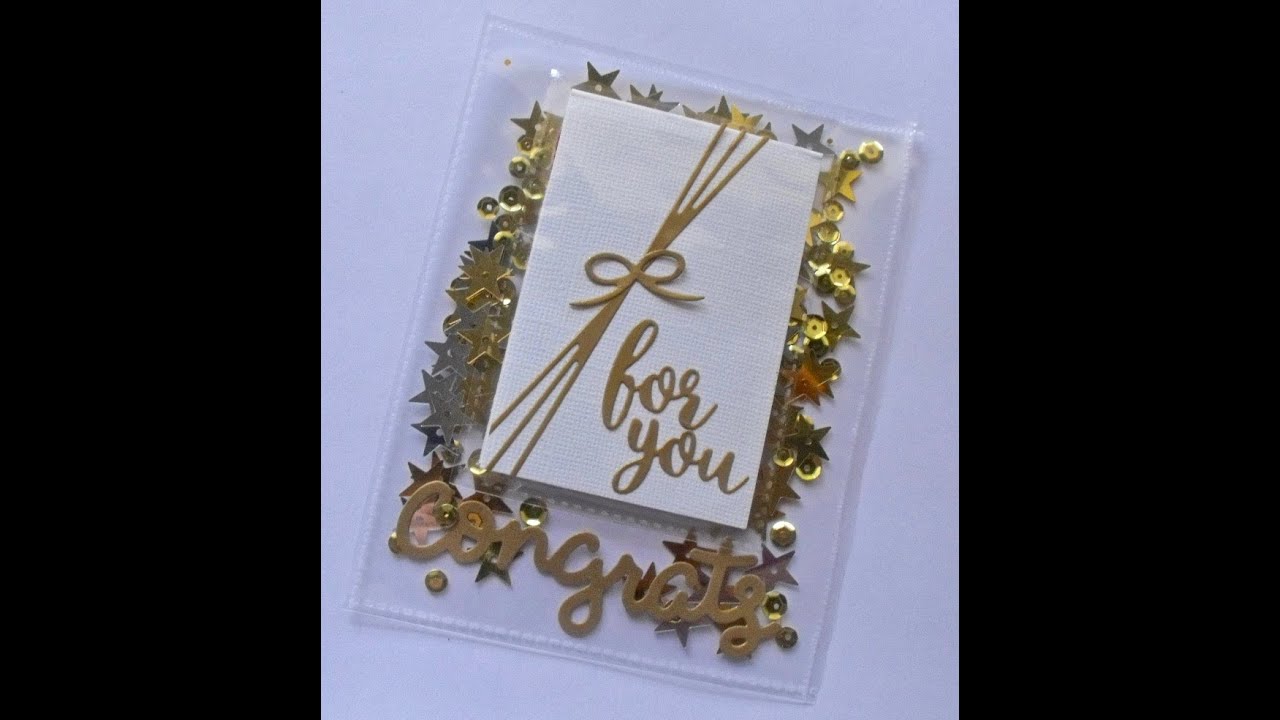 Clear Shaker Pocket Card