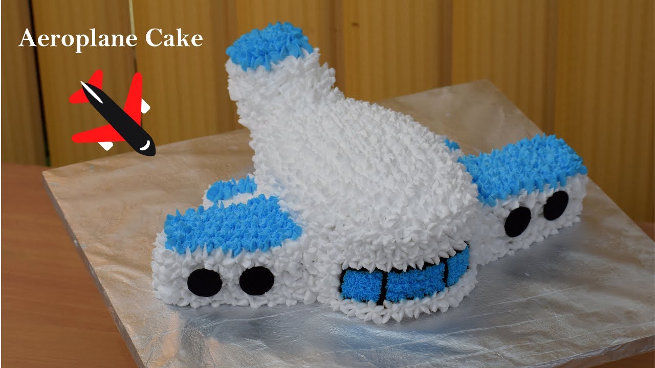 एयरोप्लेन के शेप का ये केक बच्चो को बहुत पसंद आएगा जरूर से बनाये Aeroplane Cake
