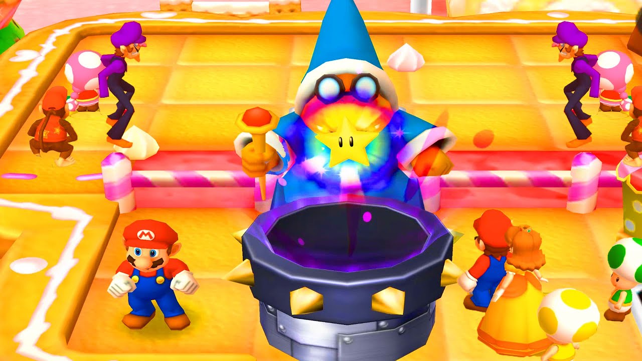 Mario Party Star Rush Toad Scramble - Toad vs Mario vs Daisy (Master Difficulty)