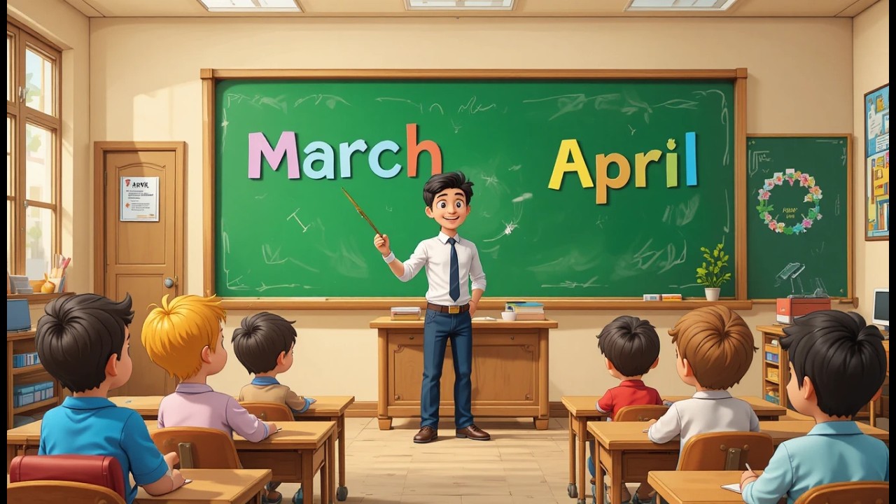 Learn Months of the year | Kids study time