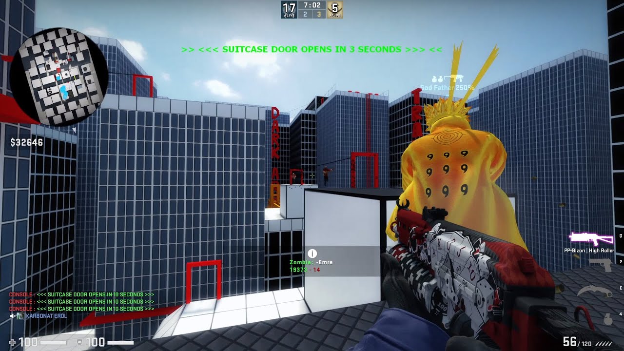 CS:GO - Zombie Escape Mod Gameplay on Mirrors Edge map