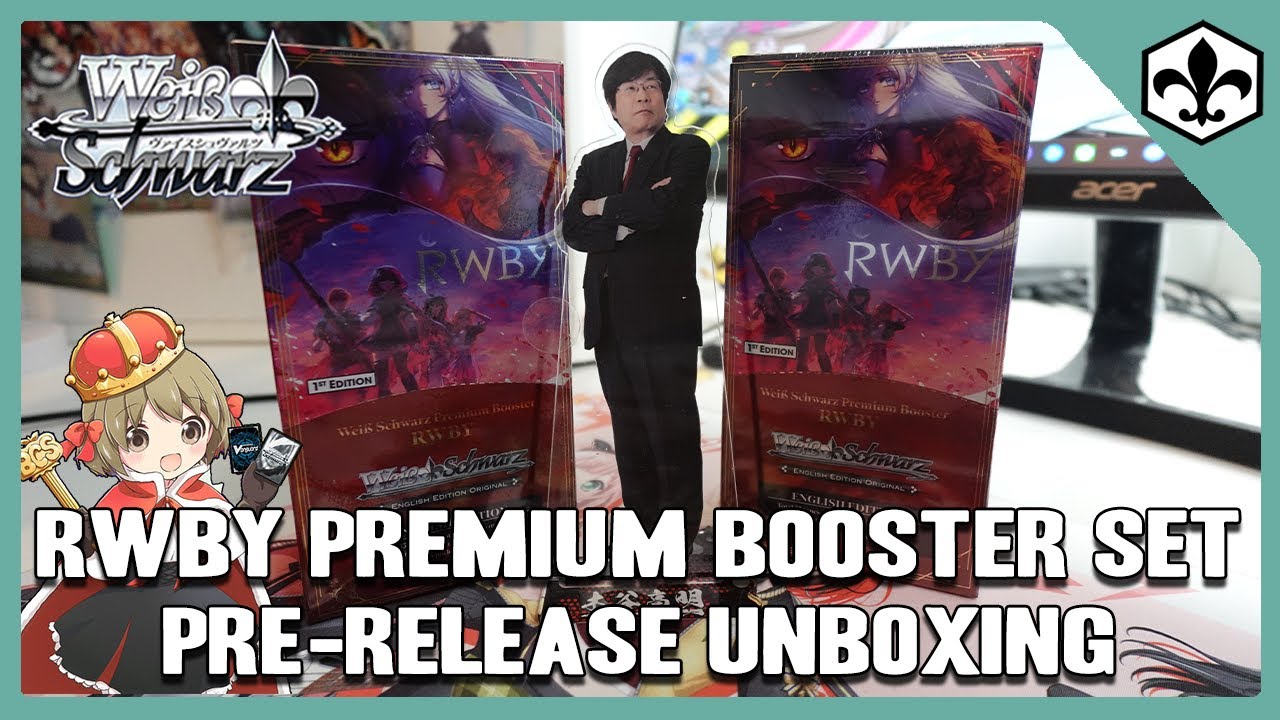 RWBY Premium Weiss Schwarz Booster Set Pre-release Unboxing!