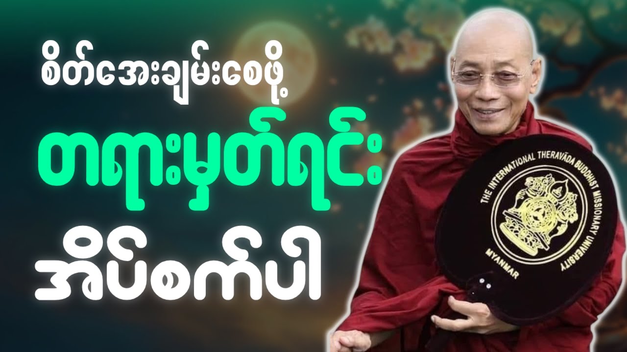 🙏ညစဥ်ဖွင့်၍ တရားမှတ်ရင်း အိပ်စက်အနားယူပါ 🙏 #ပါချုပ်ဆရာတော်ကြီး #တရားတော် #ညတရား 🌼🌷