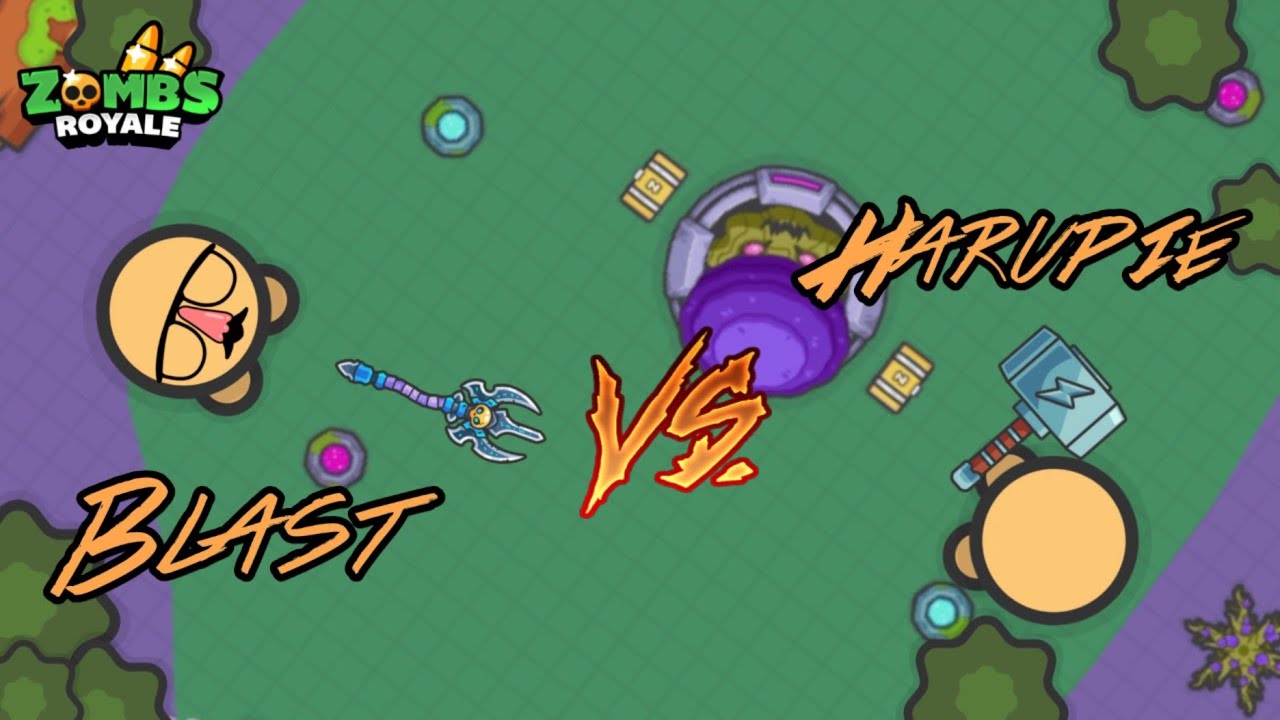 Blast VS Harupie \ KEYBOARD ASMR Zombsroyale.io 1v1
