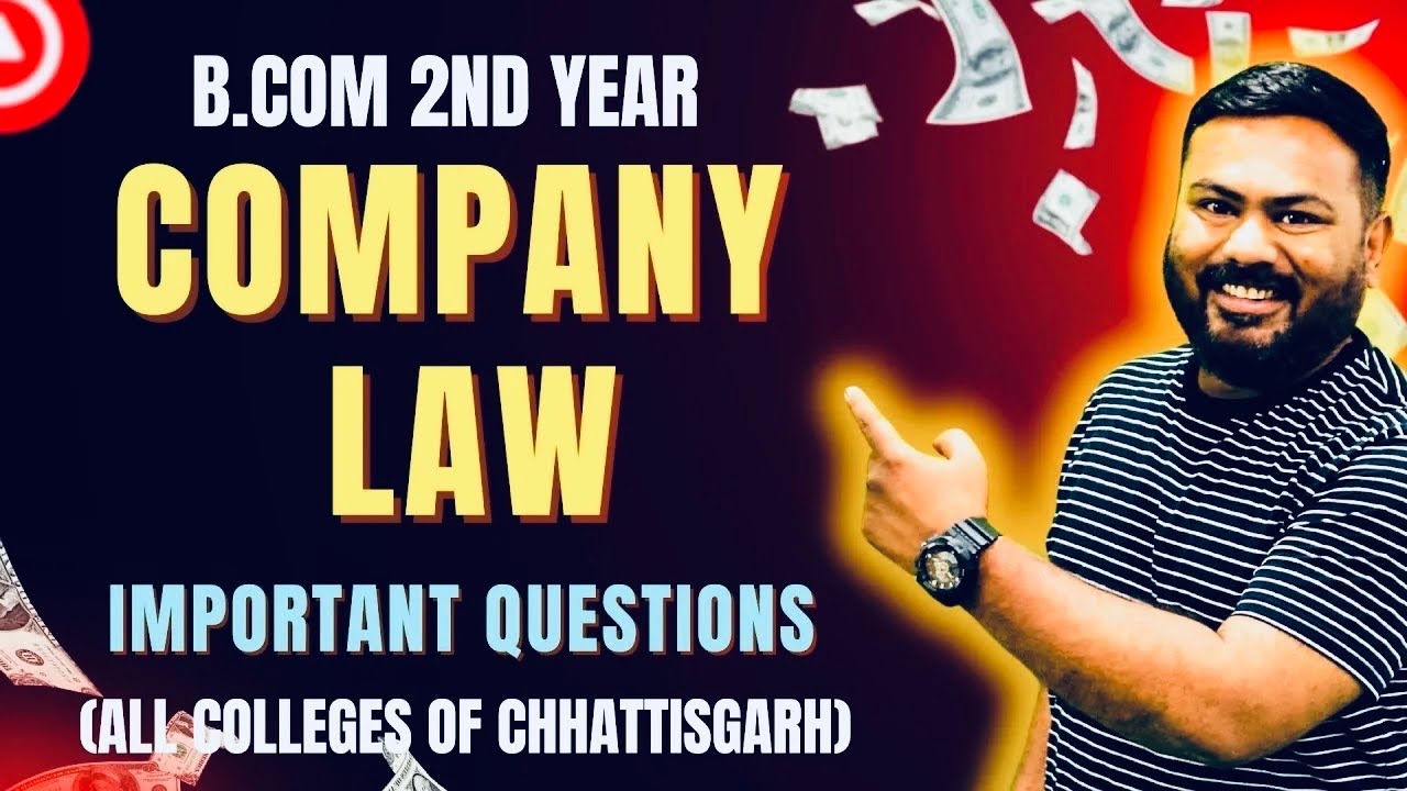 Company Law l B.Com 2nd Year l Most Imp Questions