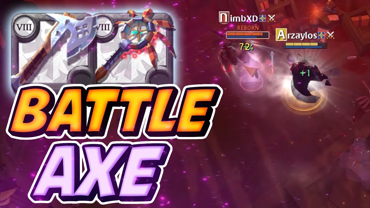 Albion Online Battle Axe เก่งนะมาลองเล่นดู แต่ต้องปาขวานให้โดน -- Top 50 Server