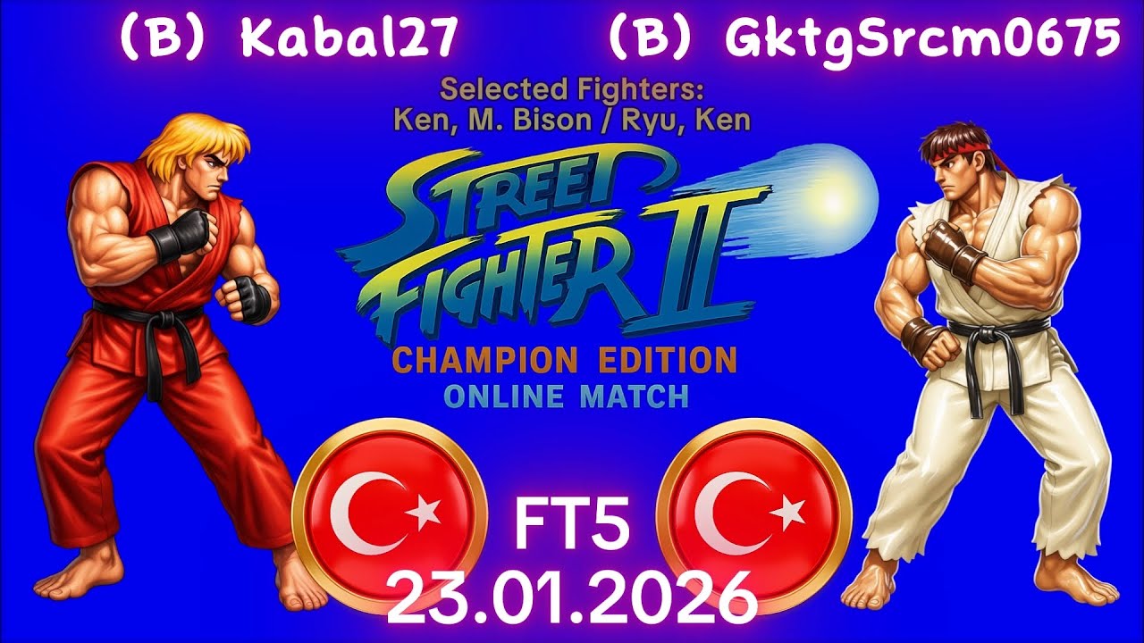 Kabal27 VS. GktgSrcm0675 - Street Fighter II' Champion Edition - FT5 - 
