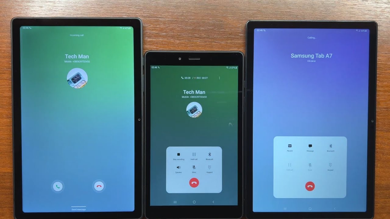 Samsung Tab A 8.0 2019 Calls Tab A7 and Tab A8 Incoming & Outgoing Calls + Conference Call