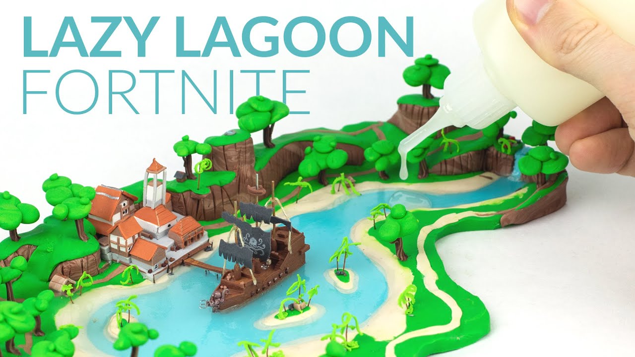 LAZY LAGOON & Liquid Clay (Fortnite Battle Royale) – Polymer Clay