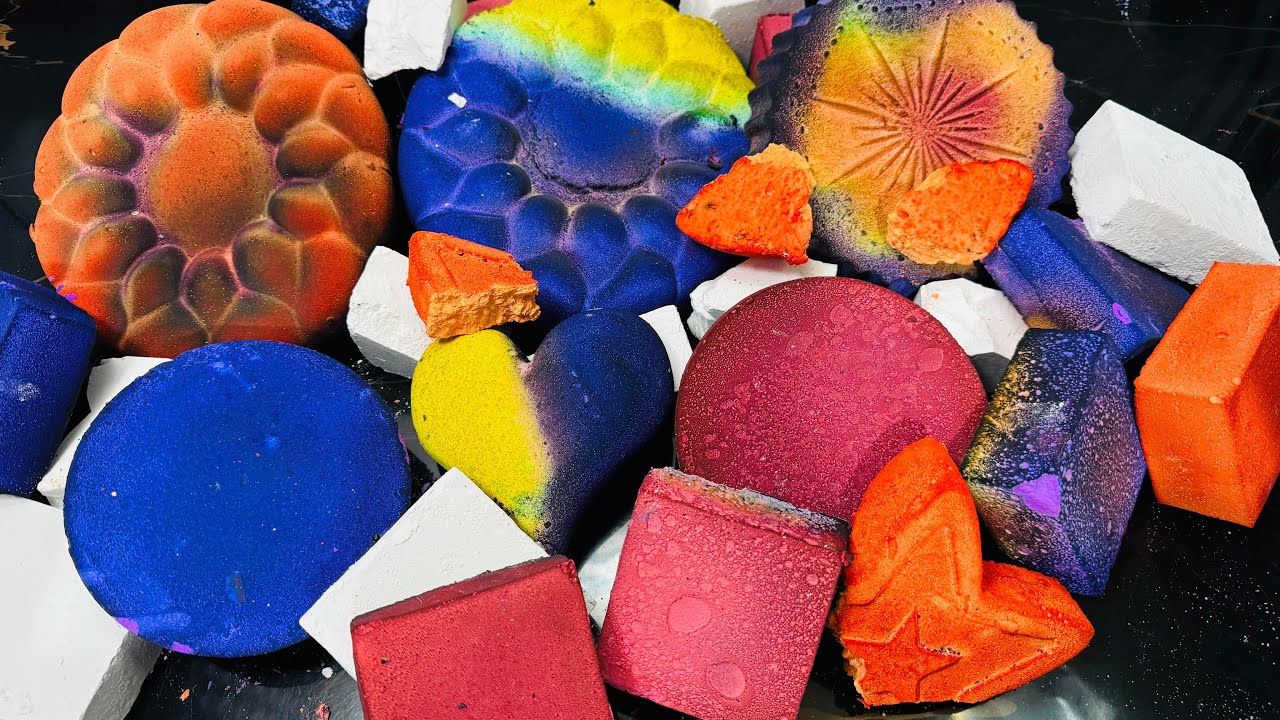 Dusty Dyed Chalk ASMR Reform | Dual Soft Chalk Variety Texture Crush 