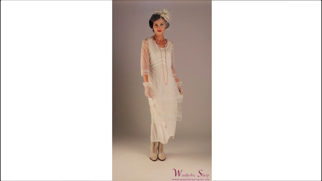 Vintage Titanic Tea Party Dress 5901 in Ivory by Nataya