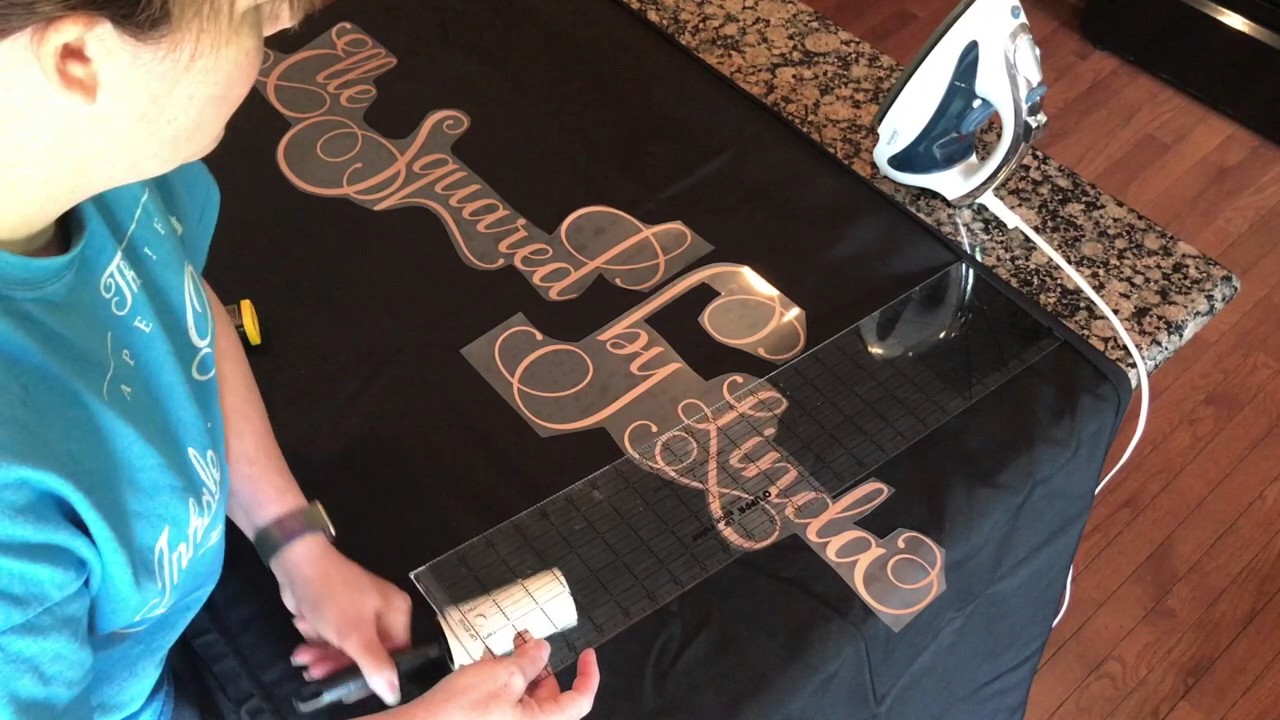 How to Apply HTV to a Tablecloth - Iron AND Heat Press