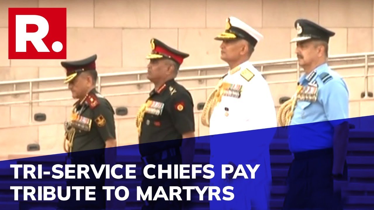 Wreath-Laying Ceremony At National War Memorial In Delhi Ahead Of 90th Air Force Day Celebrations