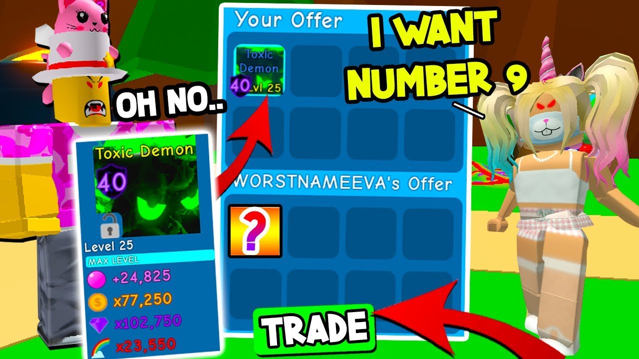 BOUGHT The $250.000.000.000 TOXIC DEMON And Then THIS HAPPENED In BUBBLE GUM SIMULATOR! Roblox
