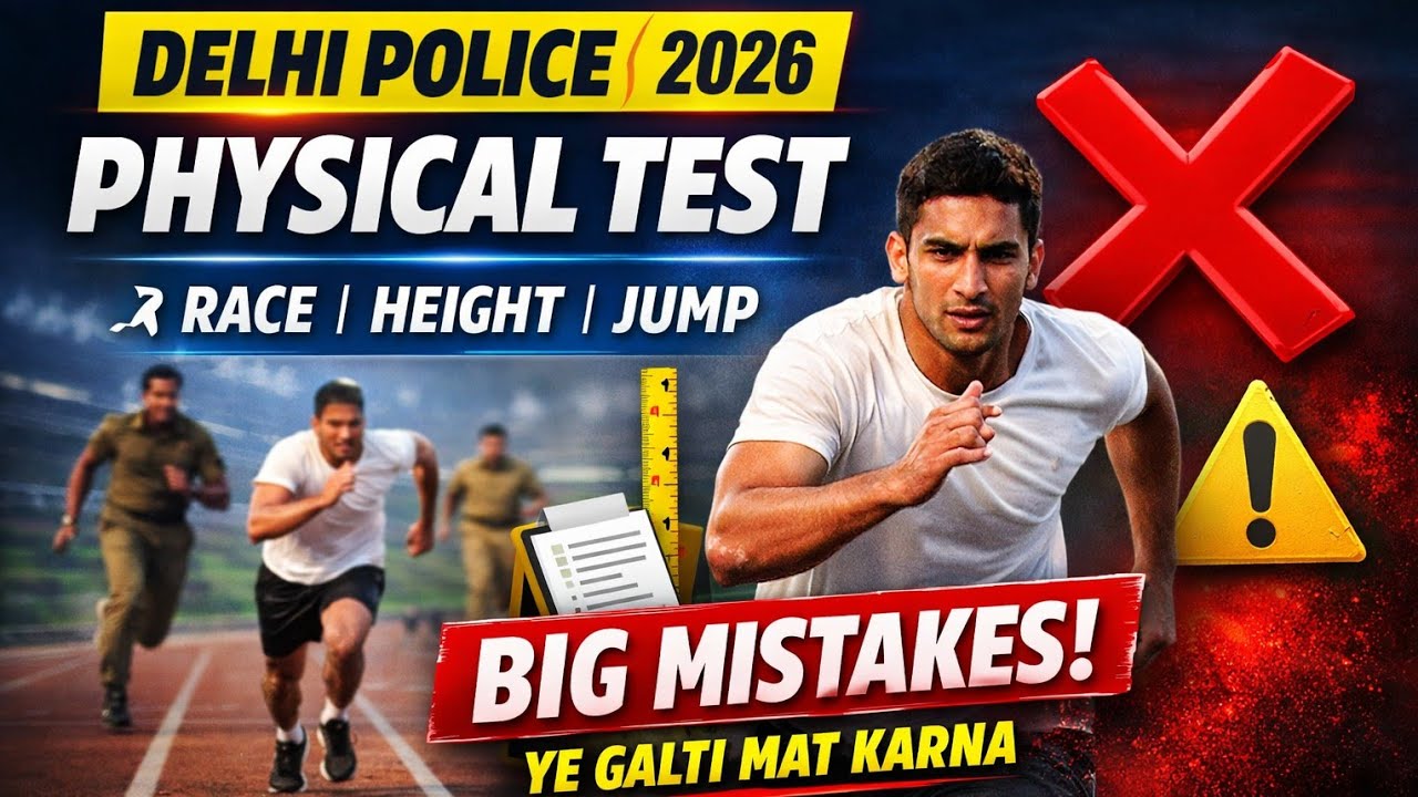 Delhi Police Physical Test 2026 | Race, Height, Jump & Documents | Big Mistakes to Avoid