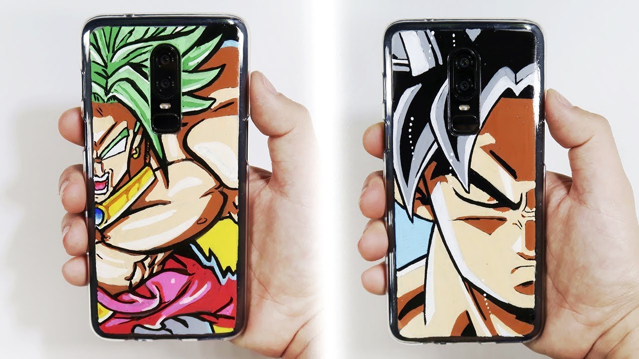 Cómo hacer fundas caseras para tu celular/móvil | DIY | Fundas de Dragon Ball