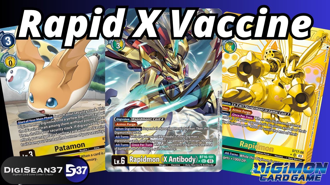 Rapidmon X Vaccine Deck Profile | Digimon Card Game | EX9 Versus Monsters