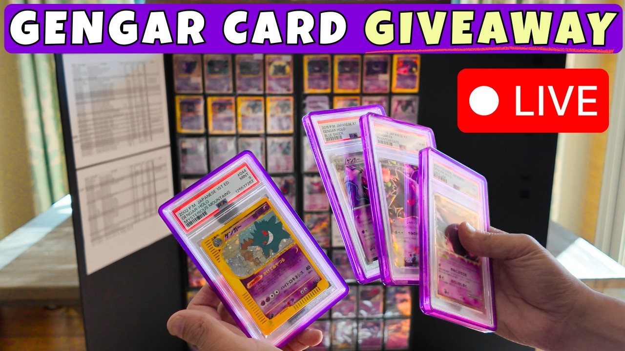 🔴 Giving Away Every Japanese Gengar Pokémon Card I've Collected