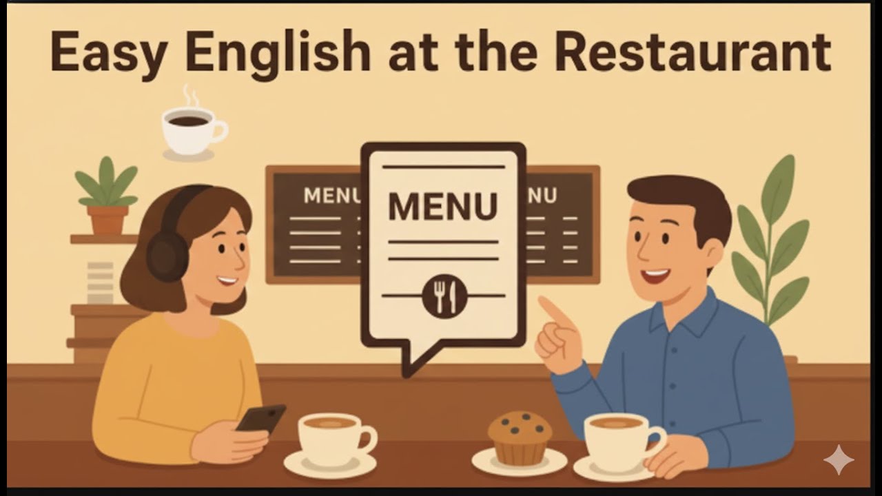 Learn Easy English at the Restaurant | Real Conversation for Beginners | EnglishPodcast