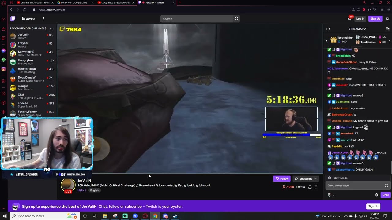 moistcr1tikal Stream Aug 3rd, 2022 [God of War]