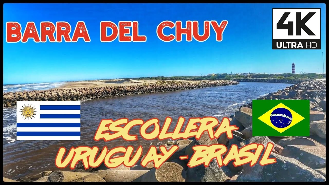 Recorremos BARRA DEL CHUY - BARRA DO CHUÍ - ESCOLLERA - frontera URUGUAY - BRASIL