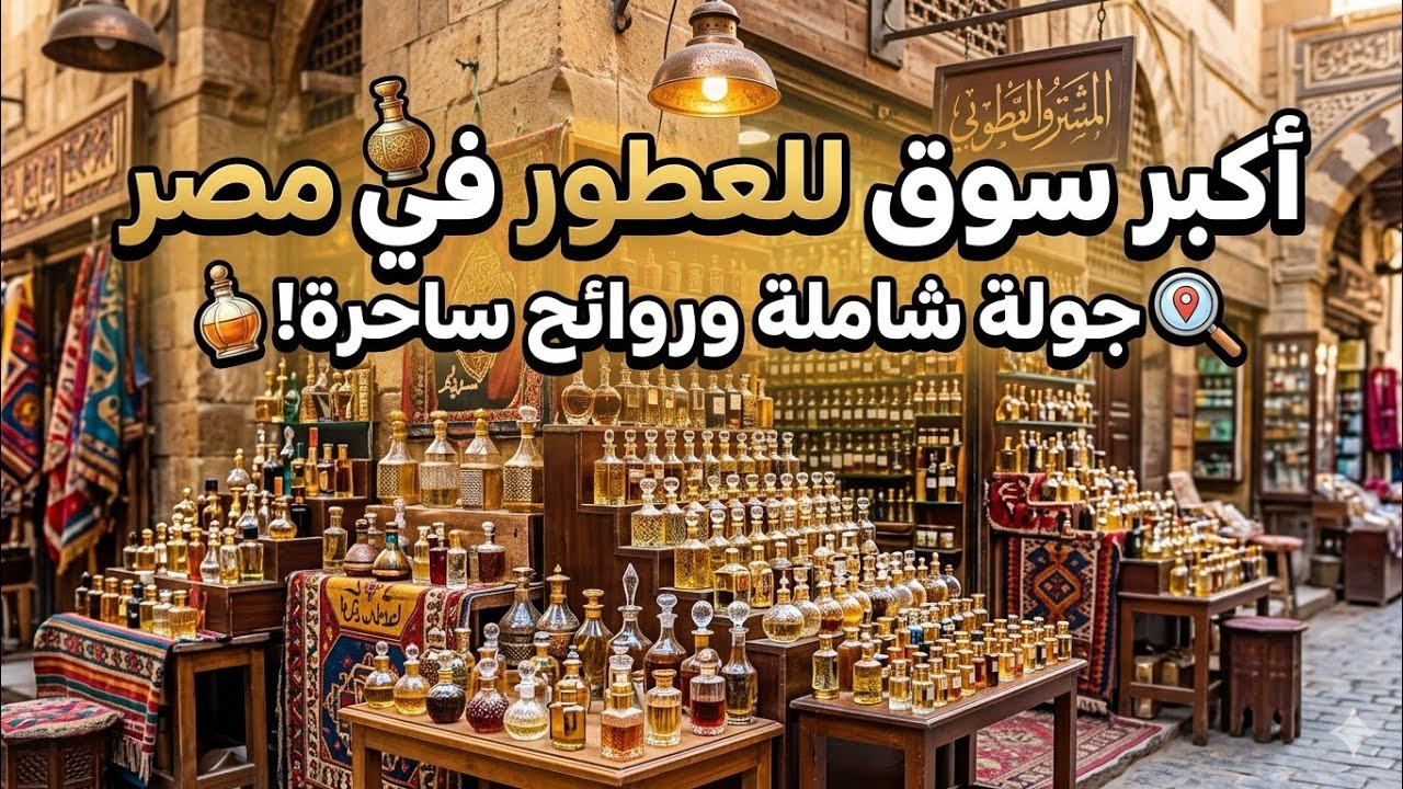 جولة فى أكبر سوق للعطور فى مصر _الجامع الأحمر