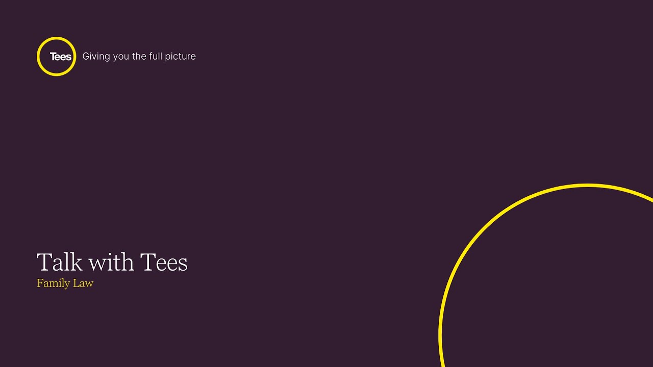 Talk with Tees - Family Law: Divorce and Finances