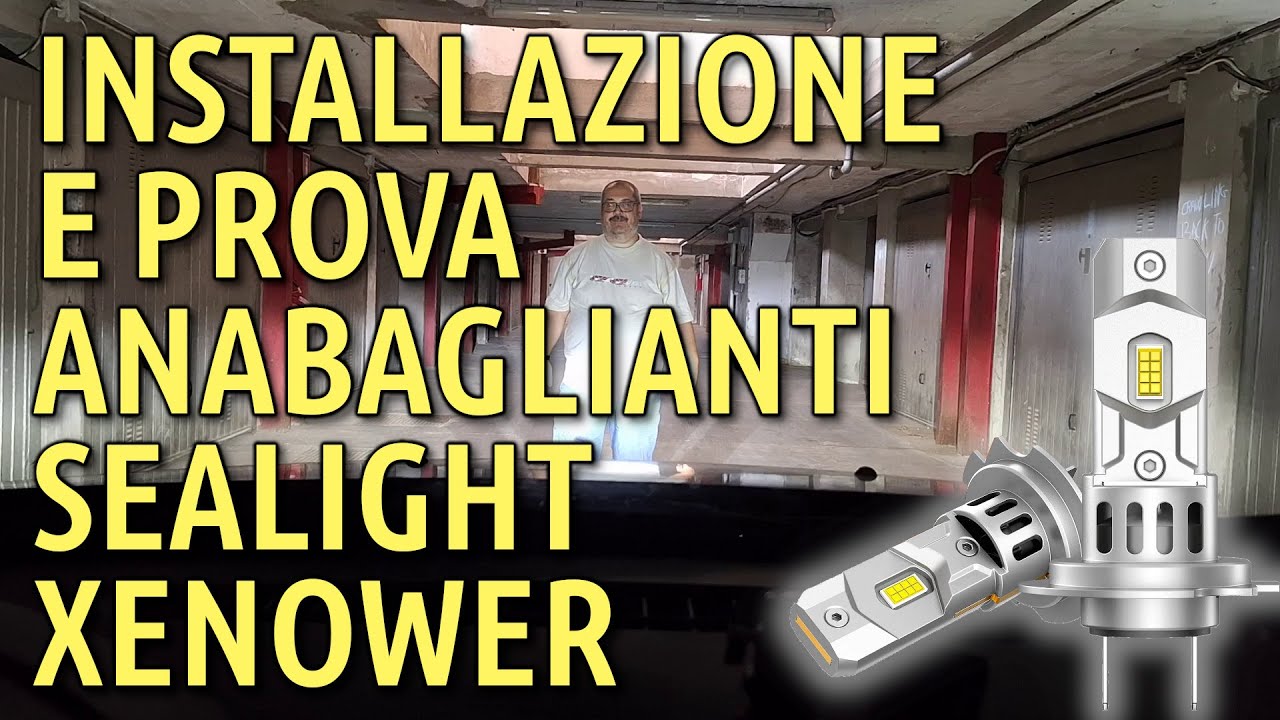 installazione e prova anabaglianti led xenower (x3s) - attacco h7 della sealight su dacia duster