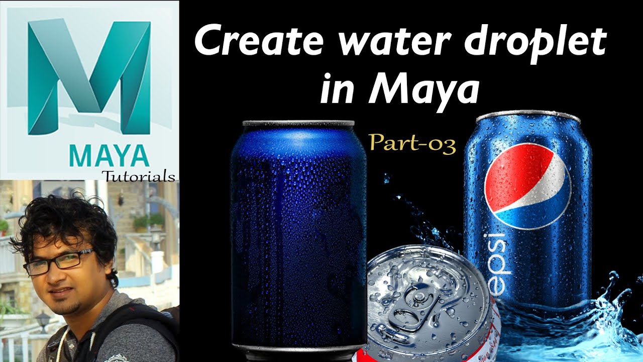 How to Create Realistic Water Droplets on a Soda Can in Maya – Part 03 | Dream Journey VFX