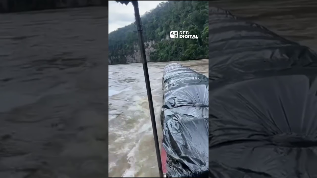 As&iacute; se ven los enormes remolinos en las aguas del r&iacute;o #caquet&aacute;