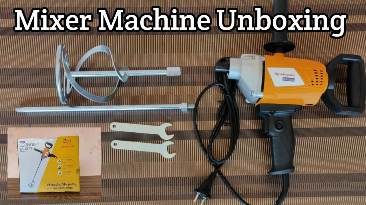 Asian paints putty mixer machine unboxing // TruCare Economy MIXER #puttymixermachine