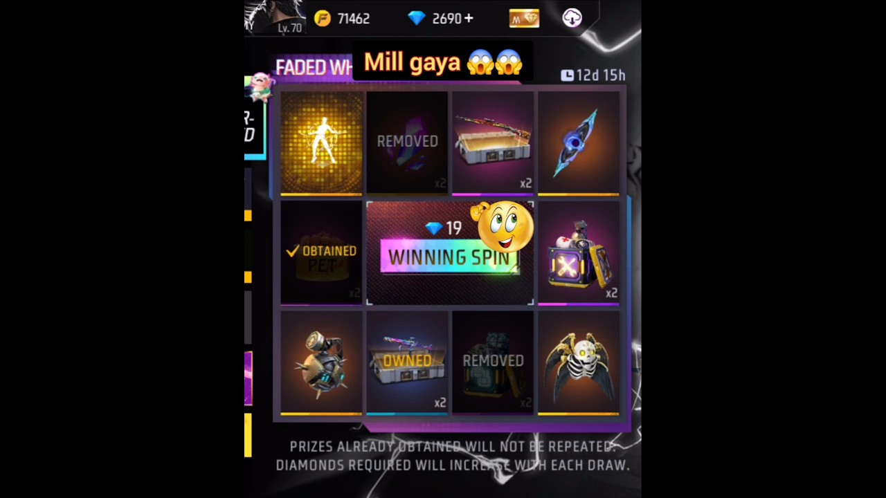 New animation lucky next spin ☠️ winning spin 😱 new event spin trick #shortvideo #freefireshorts