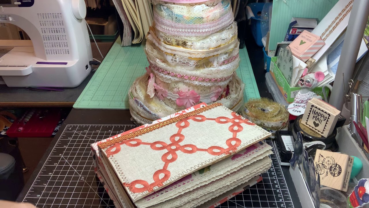 Junk Journal share, ribbon cakes and chit chat #junkjournal,#ribboncakes, #gluebook, #collagebook