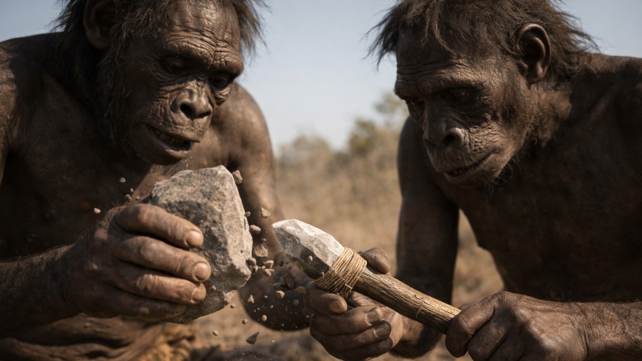 Life 6.0 Million Years Ago ||  How Early Humans Used Simple Stone Technology