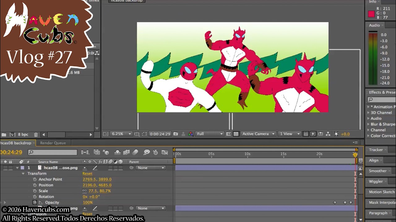 Haven Cubs vlog 27 Senses animating