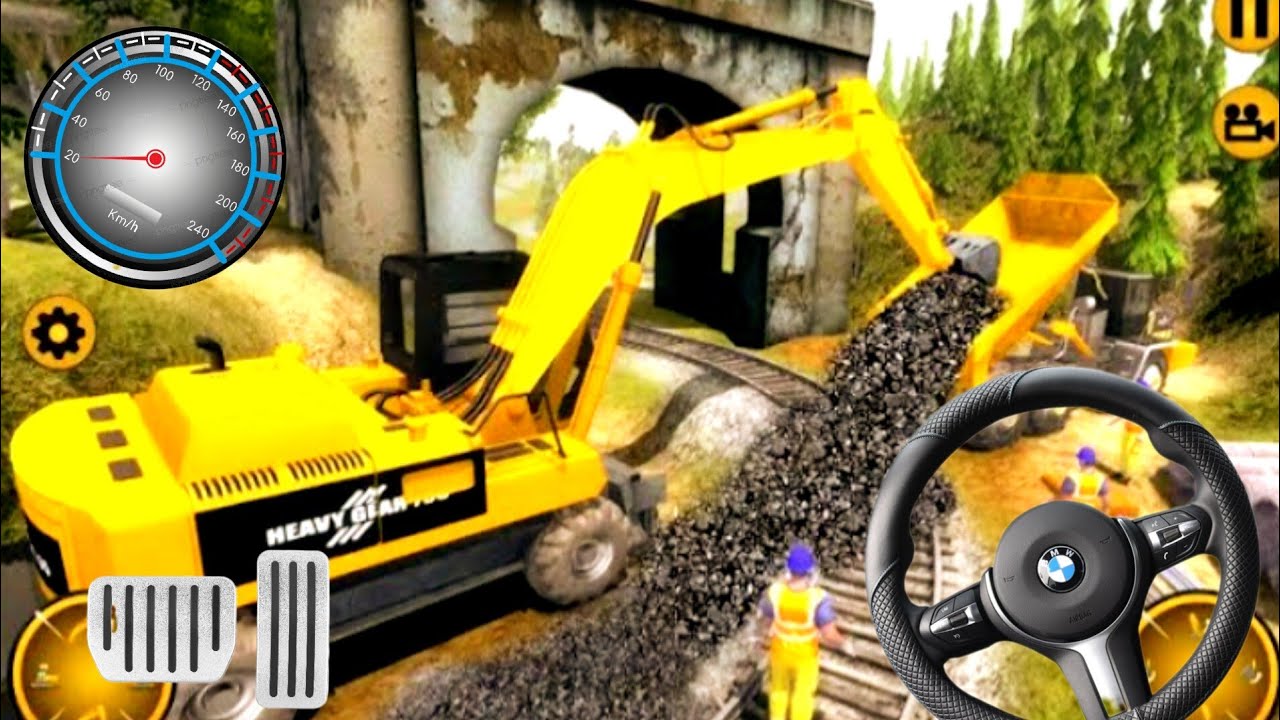 train track 3D construction simulator - train station 🚂