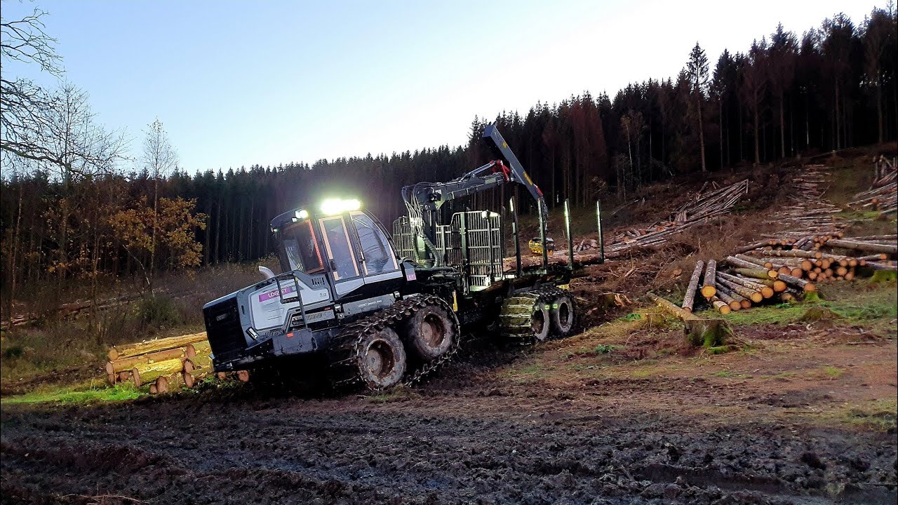 Logset 8F GT • Forwarder • Rückezug • Käferholz 2020 • logging extrem