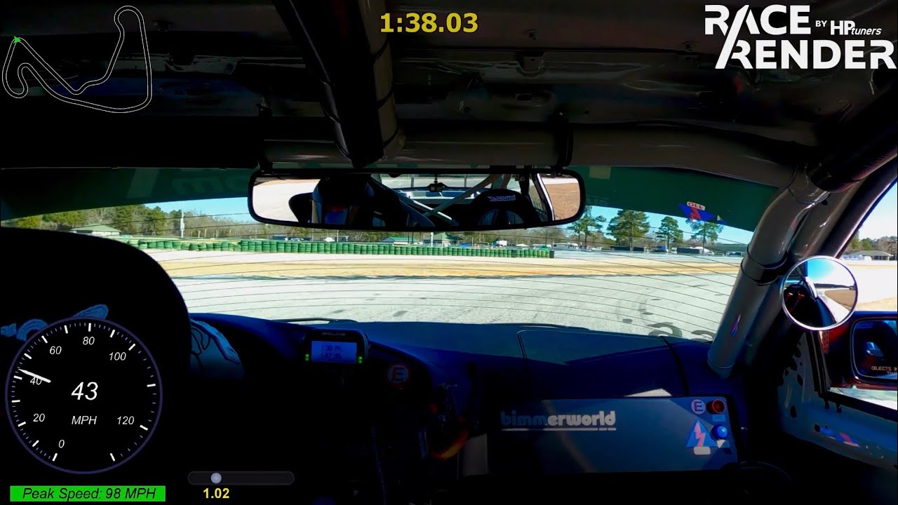 BMW E36 CMP best lap NASA SE 2026