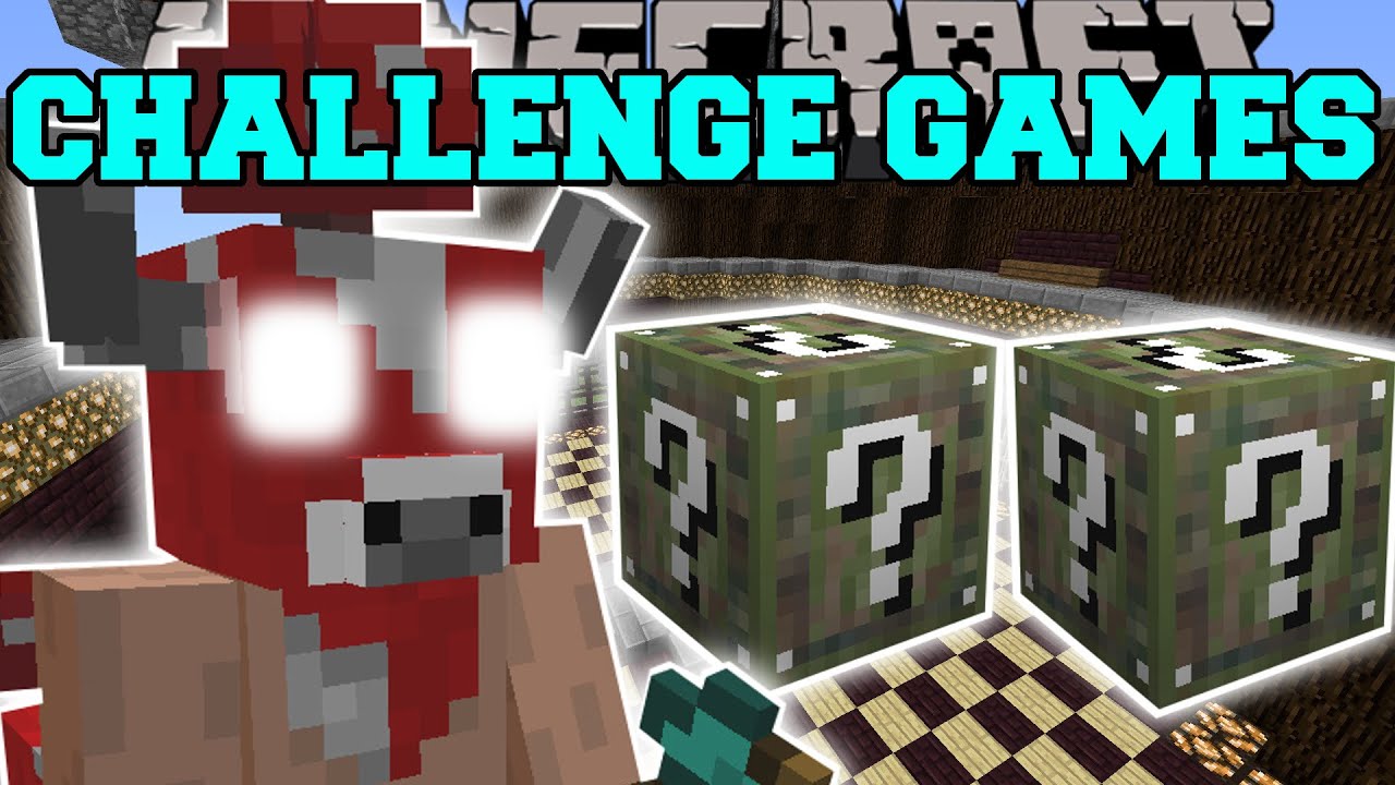 Minecraft: ИГРЫ-ИСПЫТАНИЯ MINOSHROOM - Мод Lucky Block - Мини-игра с модами
