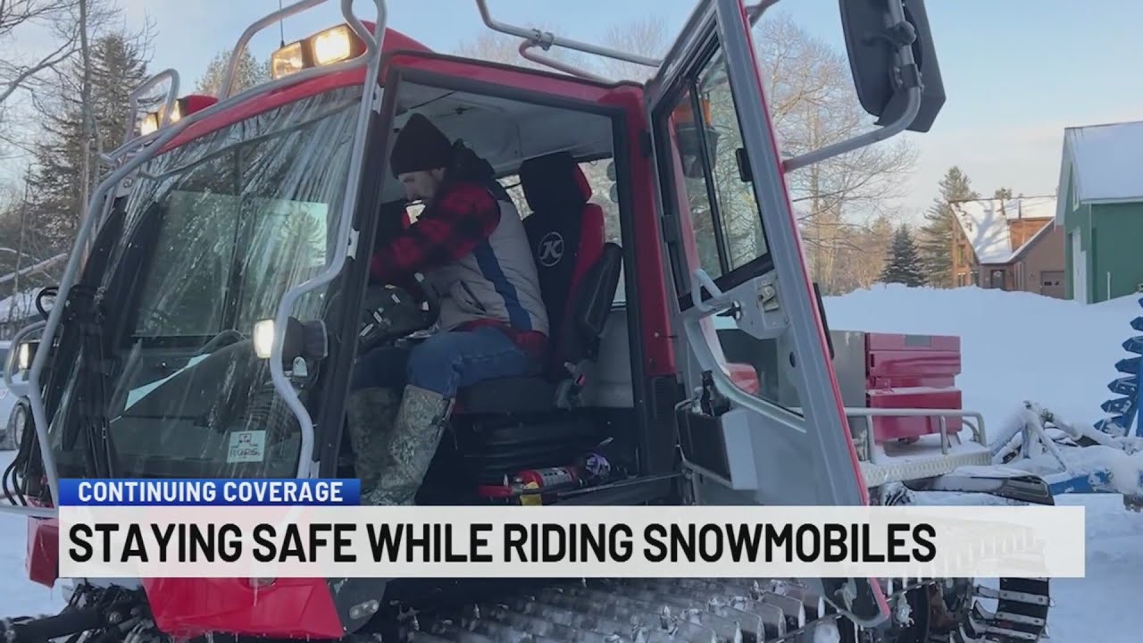Staying safe while riding snowmobiles