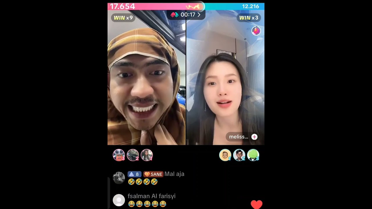 Sane.id vs melissalusianaa #livetiktok