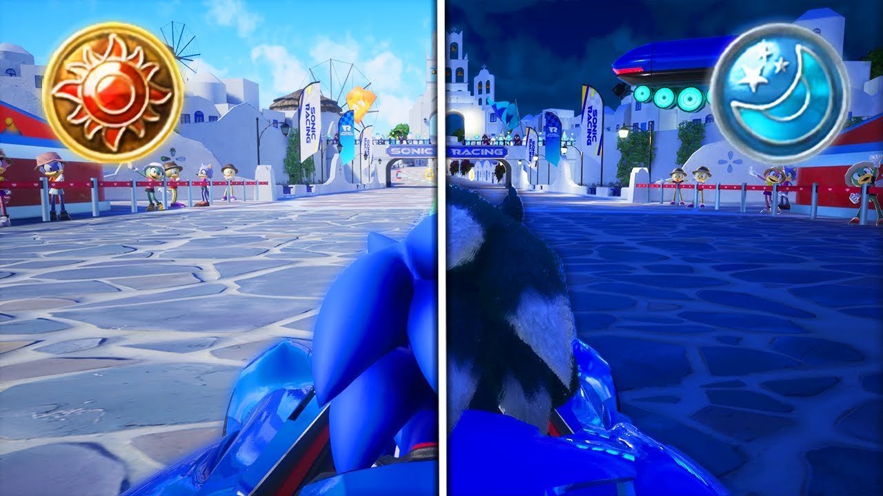Если бы в Sonic Racing CrossWorlds была смена дня и ночи