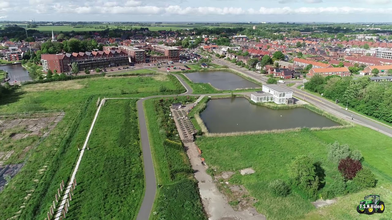 Drone View Eendrachtterrein-Sportveld -Woldweg in Appingedam.