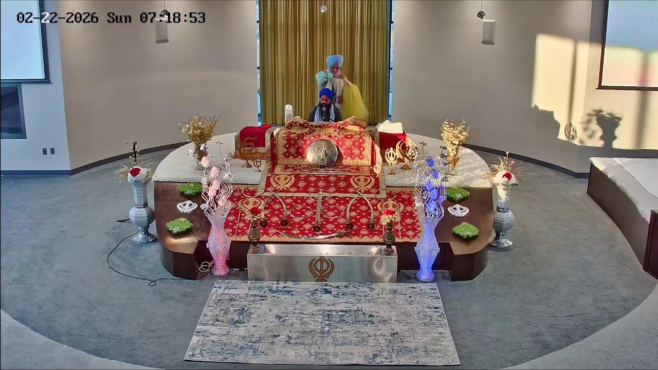 Gurdwara Sahib Kansas Live Telecast  Morning  Diwan Feb 22 , 2026